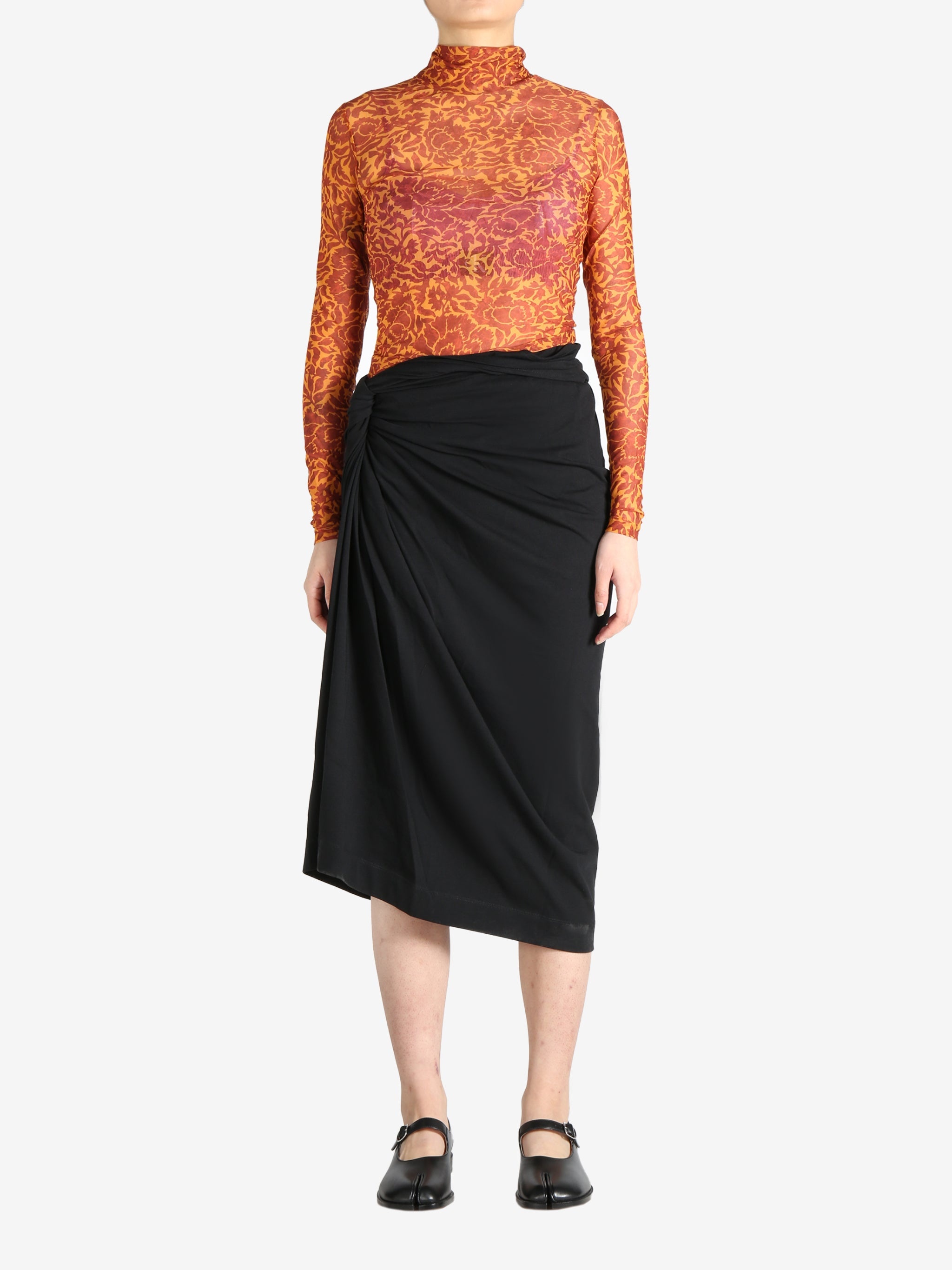 DRIES VAN NOTEN - Women Printed Turtleneck Tee - 4