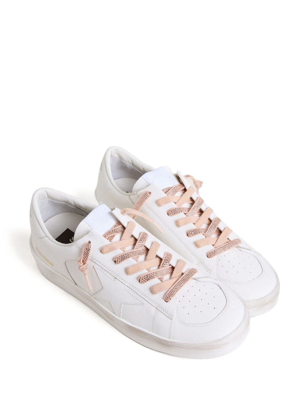 rhinestone-embellished cotton shoe laces - 2