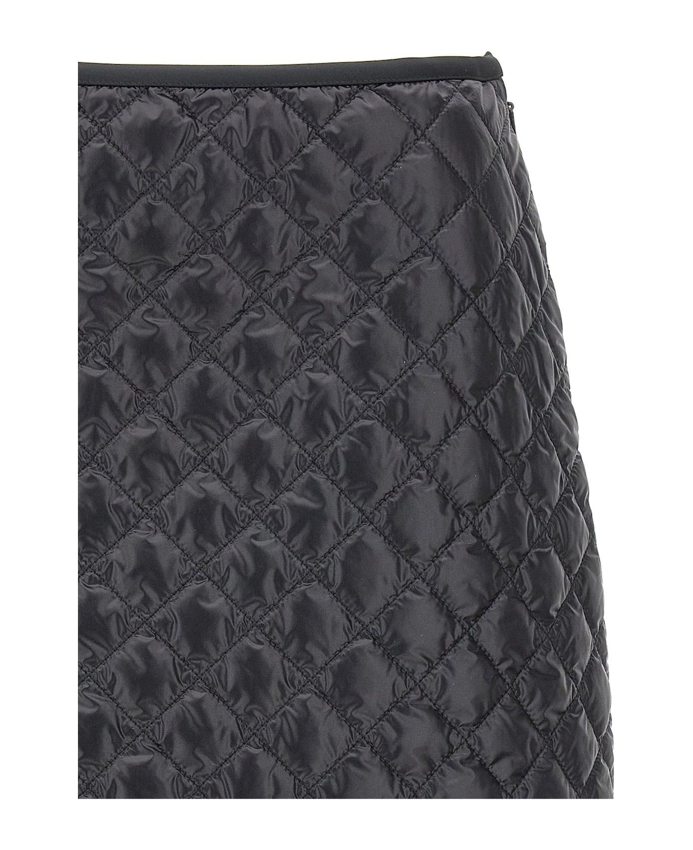 Logo Patch Quilted Mini Skirt - 3