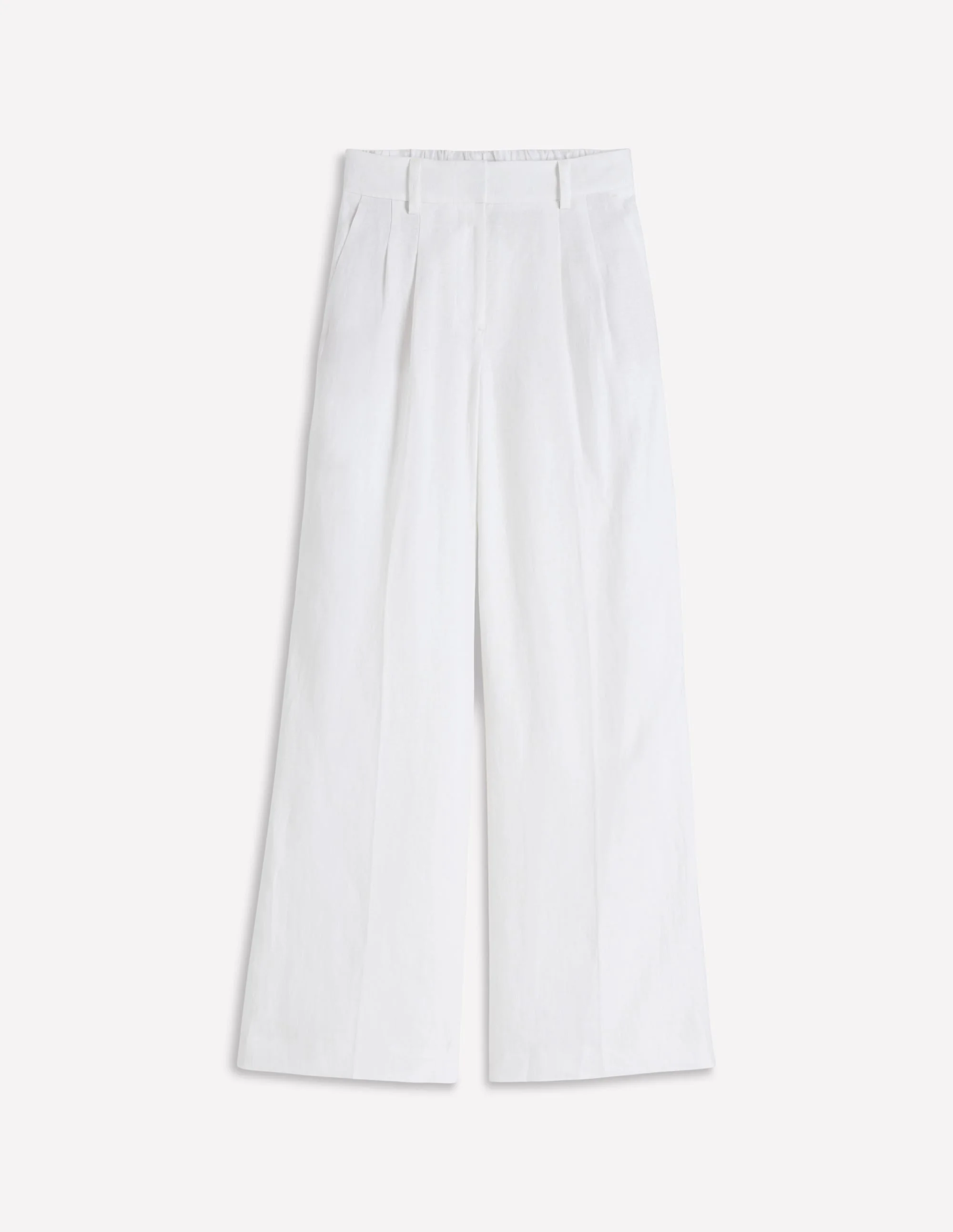 Kensington Linen Pants-White - 1