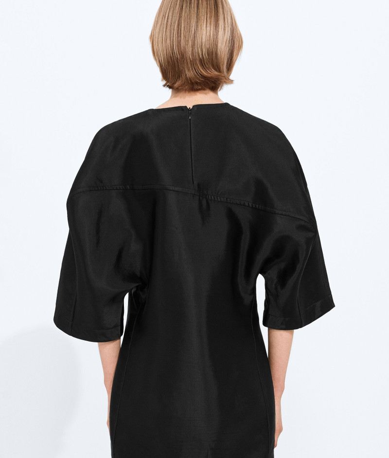 Washed Cotton and Viscose Twill Dress 5