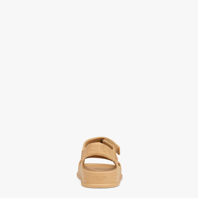 FENDI Brown rubber sandals outlook