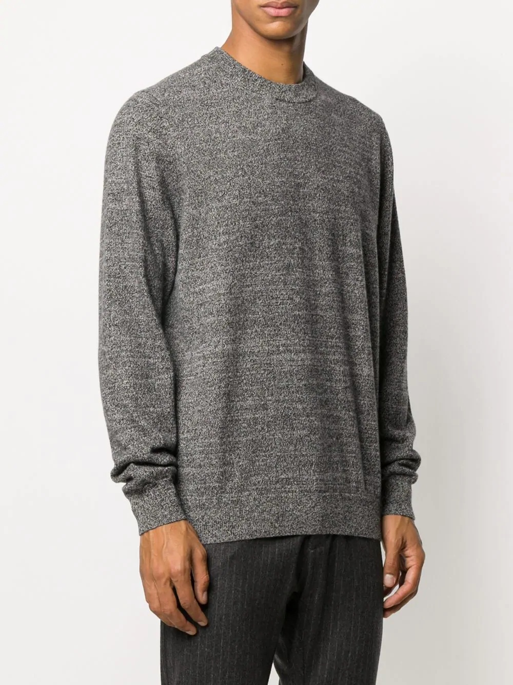 melange crewneck jumper - 3