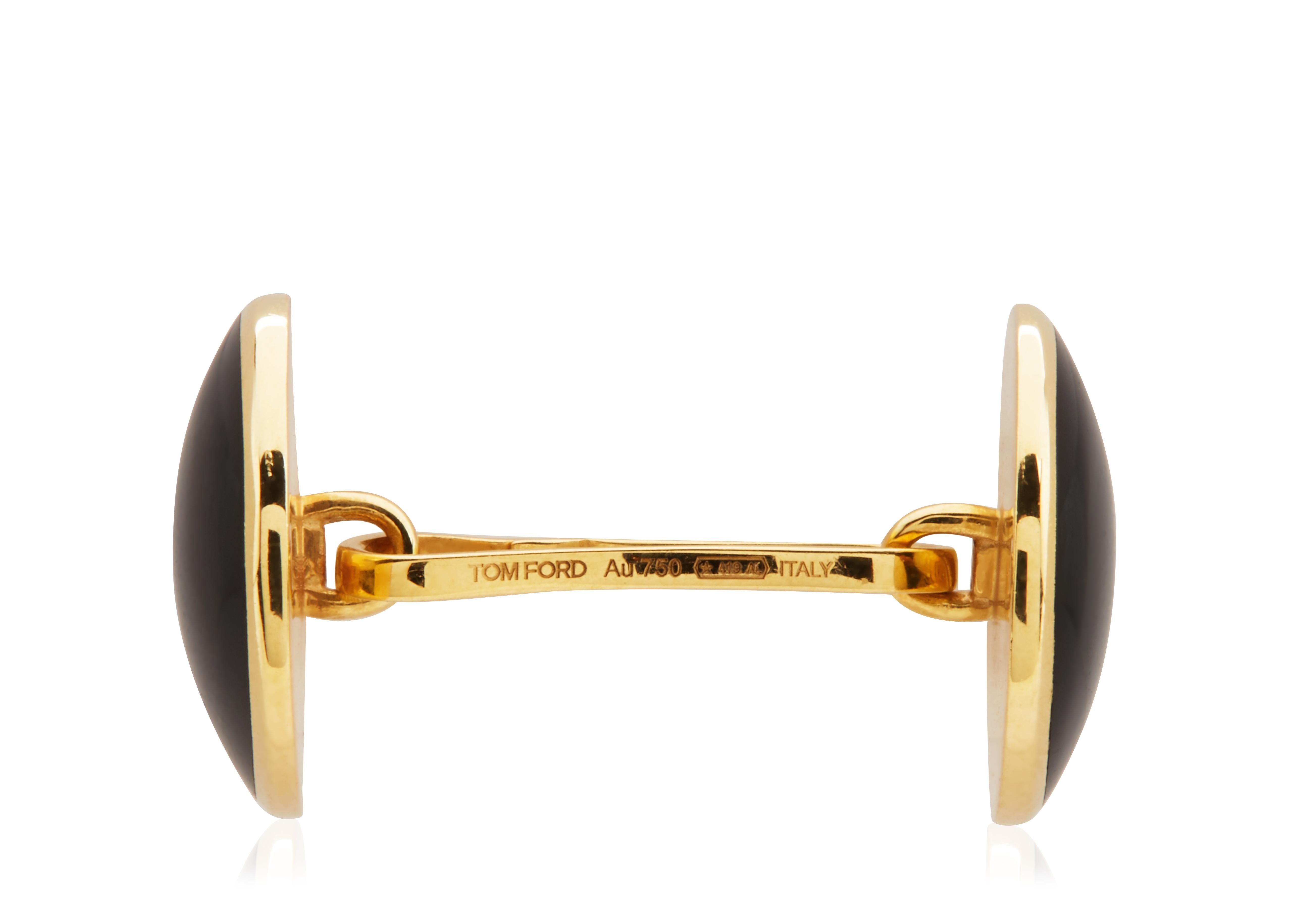 ONYX ROUND CUFFLINKS - 2