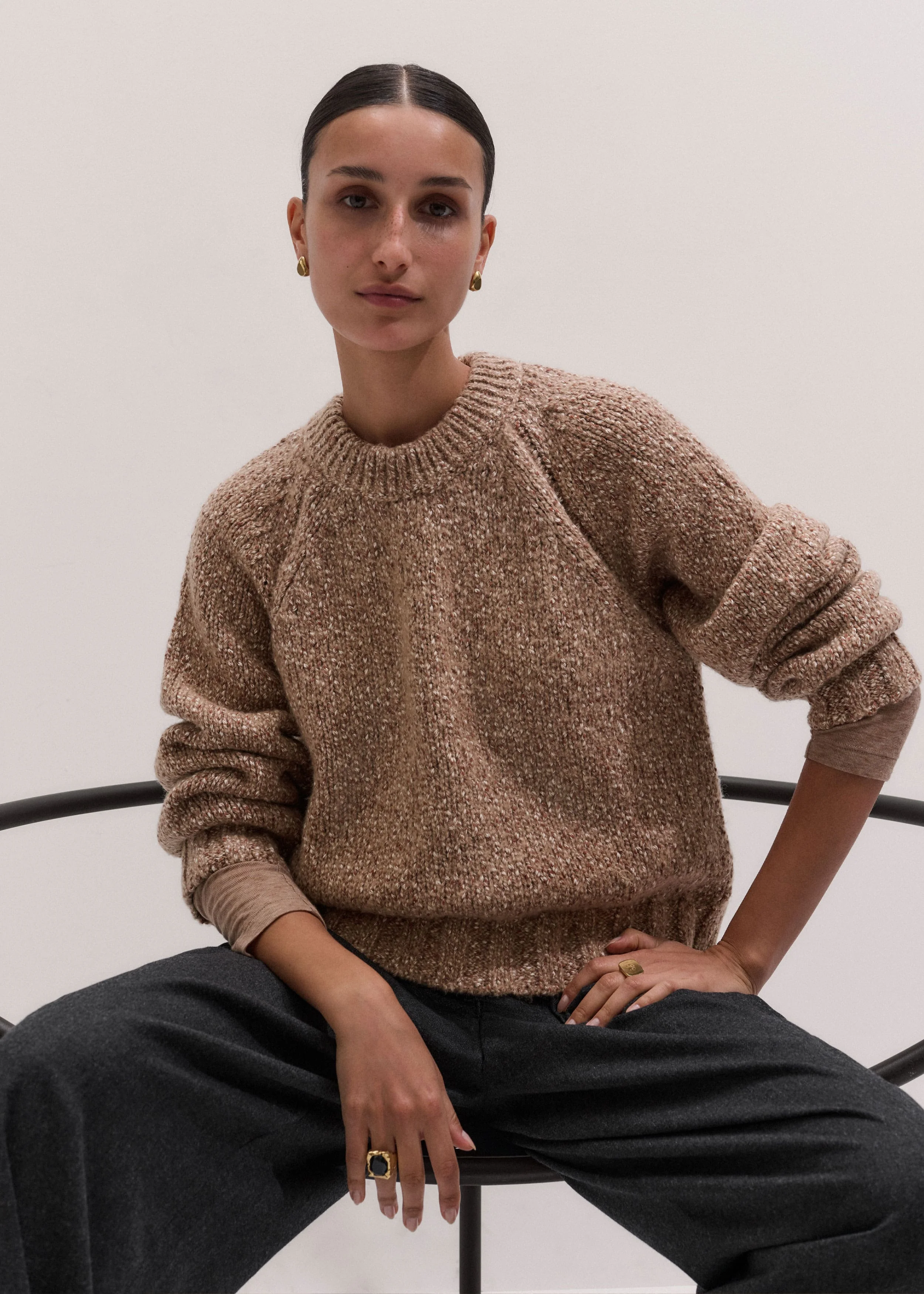 Relaxed Raglan Sweater - 1