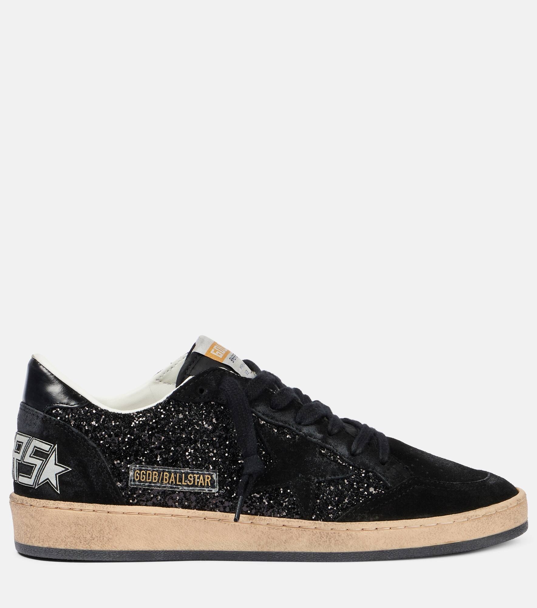 Ball Star suede-trimmed sneakers - 4