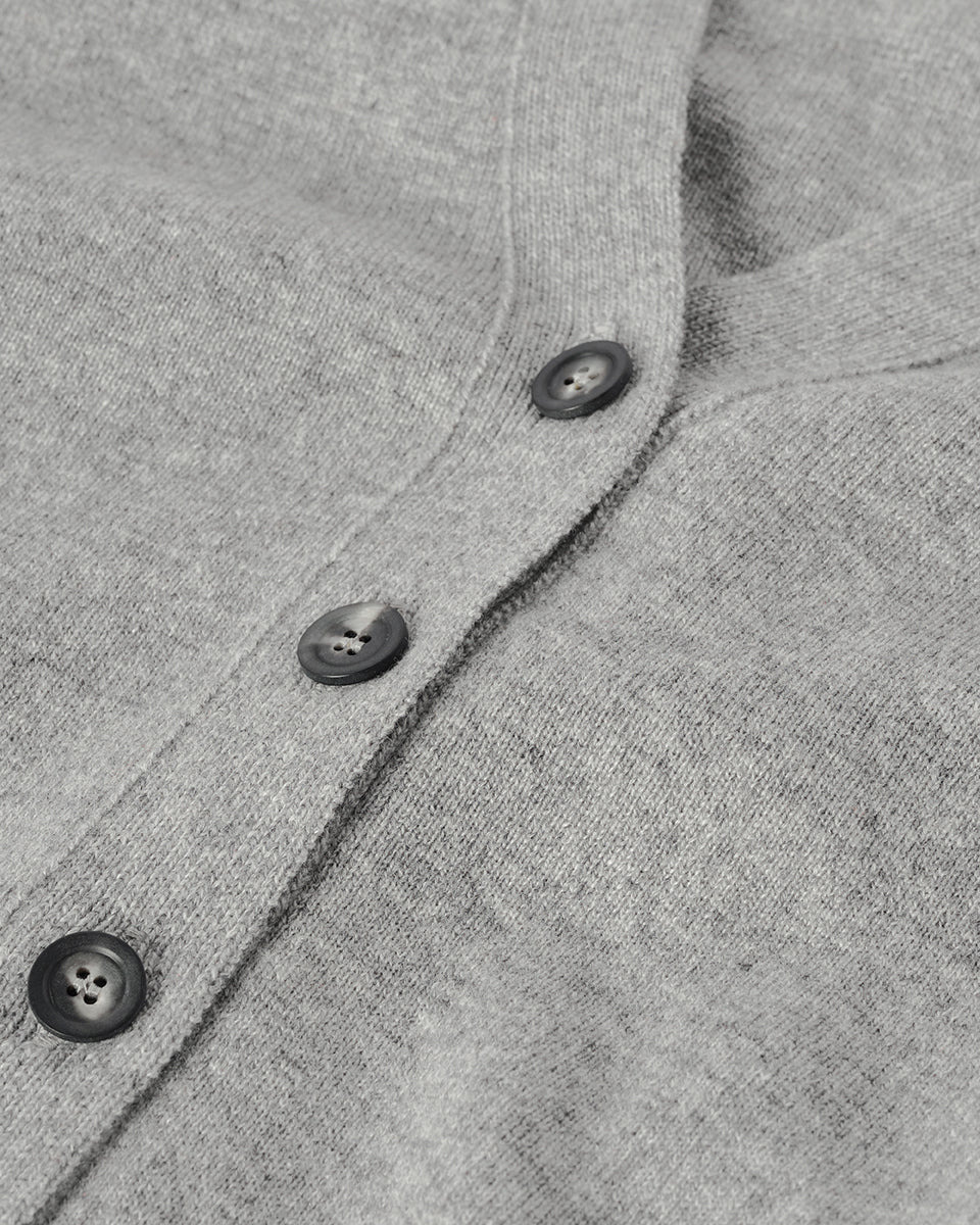 Milano Stitch Grey Cashmere Cardigan - 6