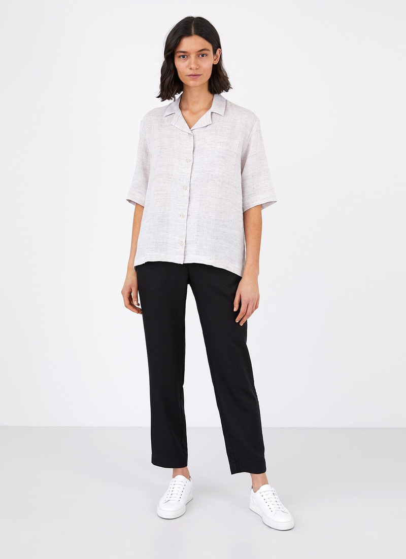 Sunspel Short Sleeve Linen Shirt outlook