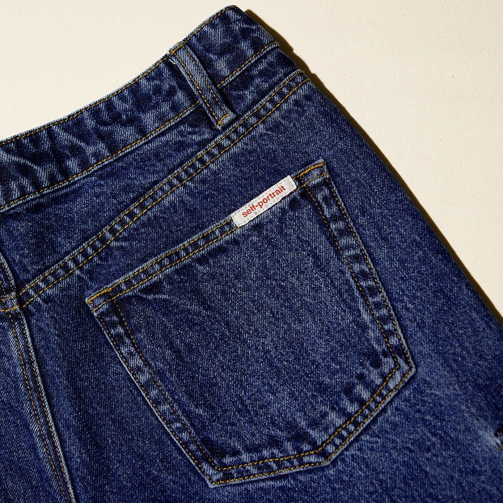 Blue Denim Cargo Jeans - 6
