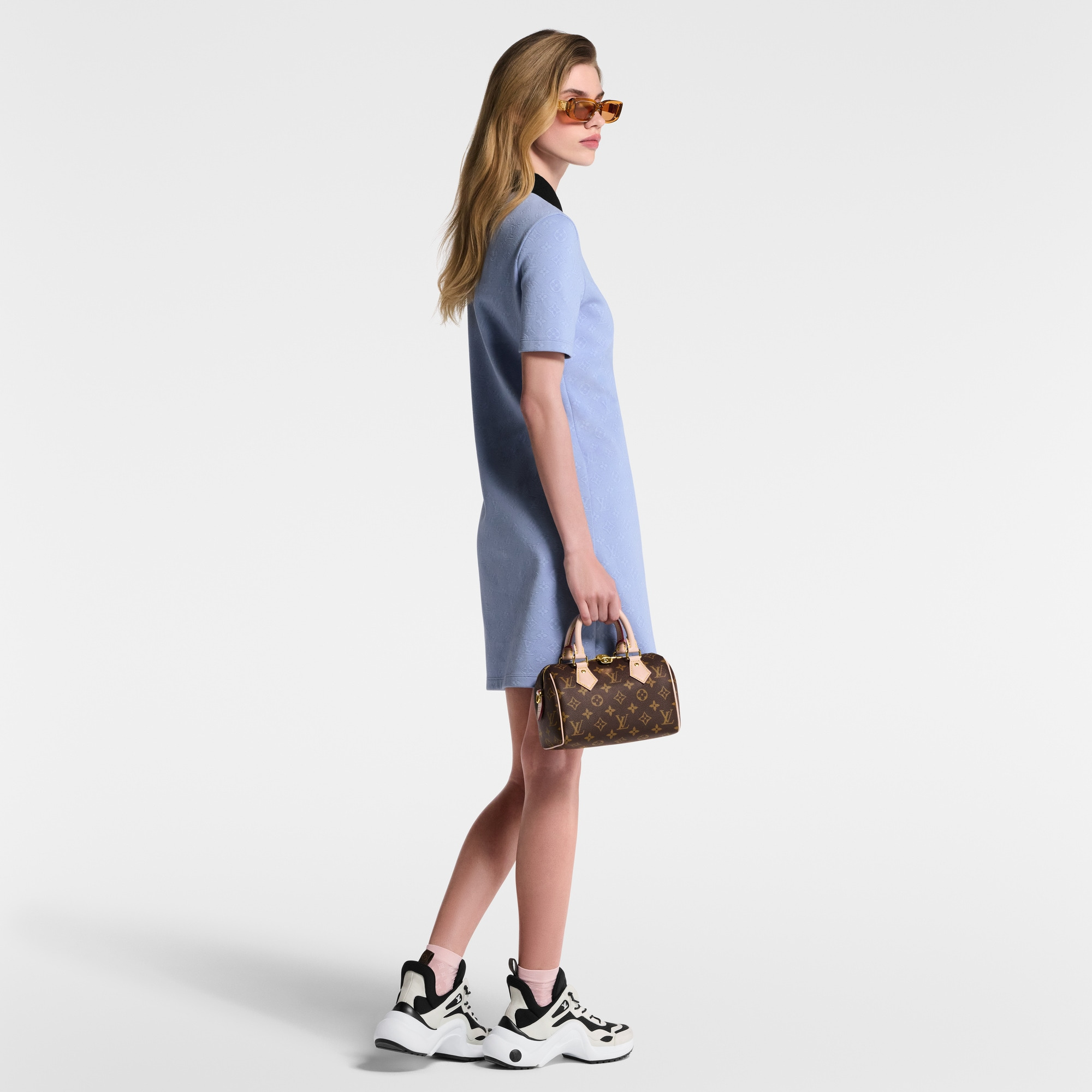 Monogram Piqué Polo Dress - 5