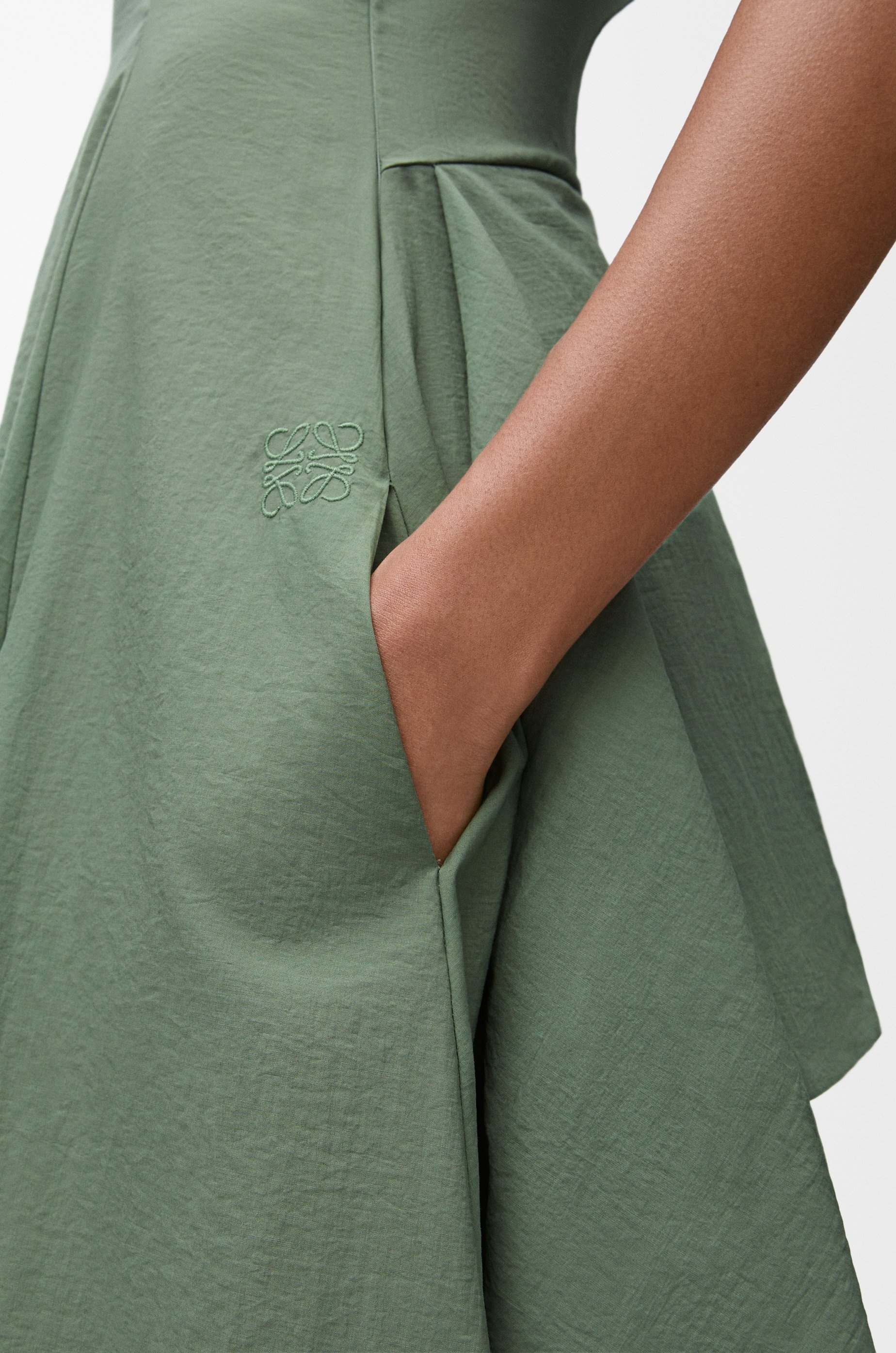 Wrap dress in cotton blend - 5