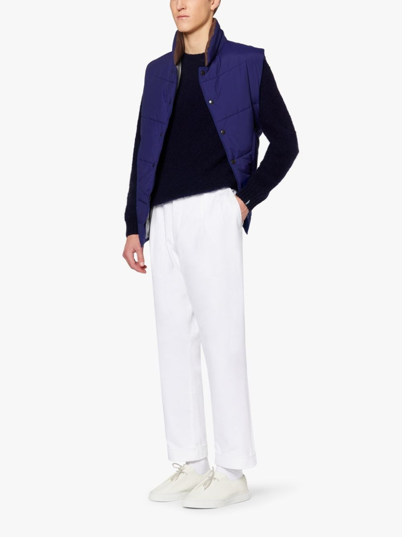 OSAKA BLUE RAIN SYSTEM WOOL & NYLON BLEND GILET | GQF-304 4