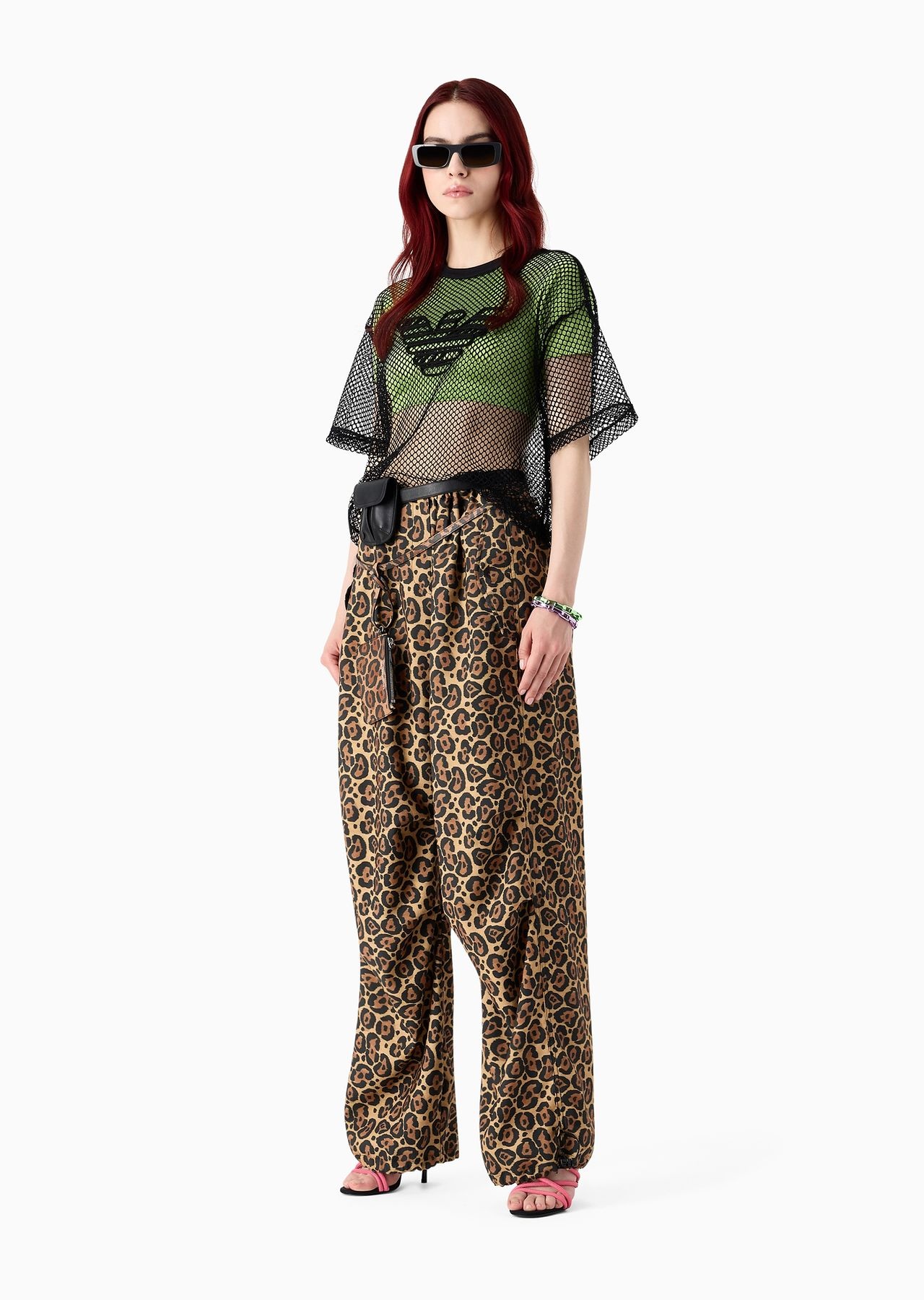 Emporio Armani Sustainability Values Capsule Collection recycled fabric mesh jumper - 4