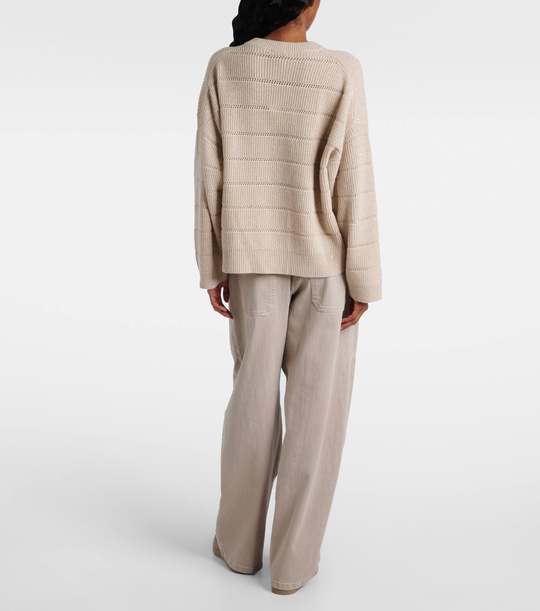 Cashmere and wool-blend sweater - 3
