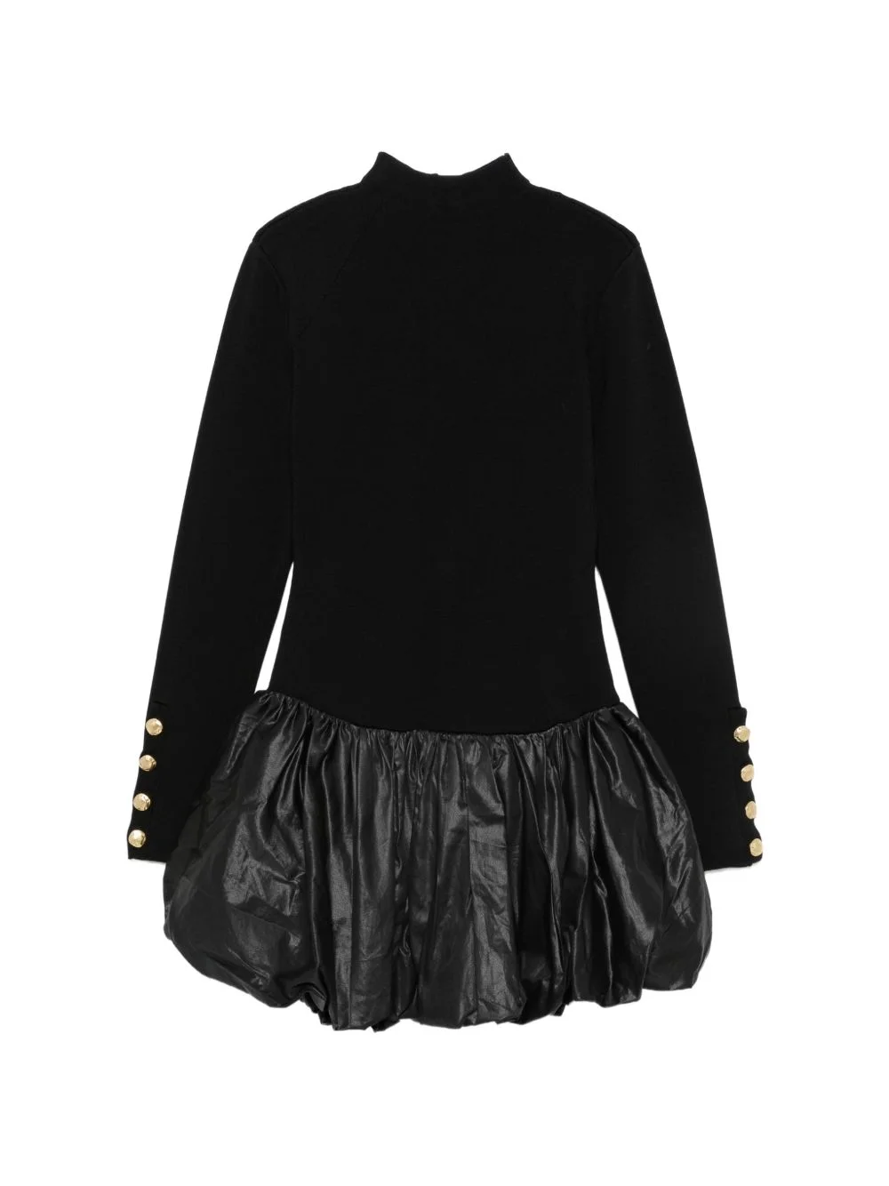 Elodi button-embellished bubble-hem mini dress - 1