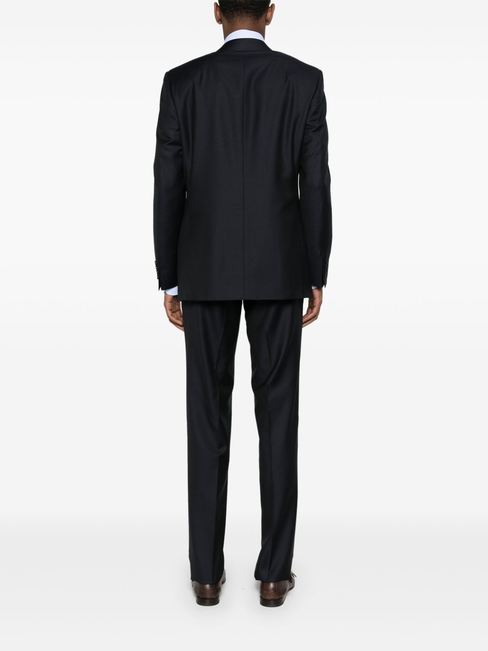 single-breasted wool suit - 4