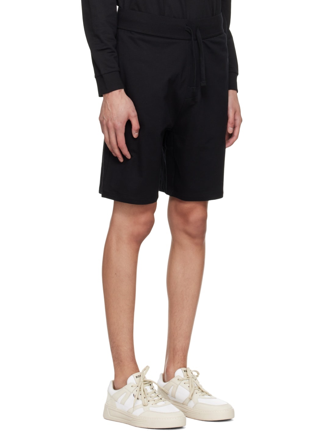Black Striped Shorts - 2
