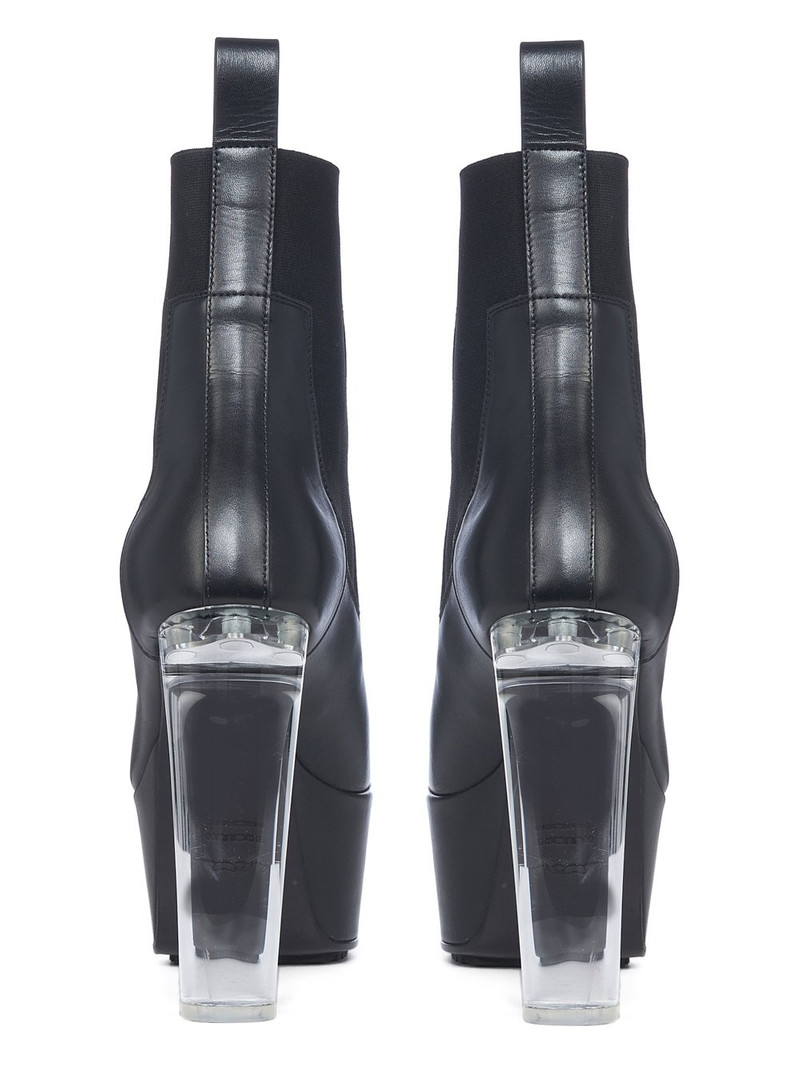 Minimal Grill Beatle leather platform ankle boots 4