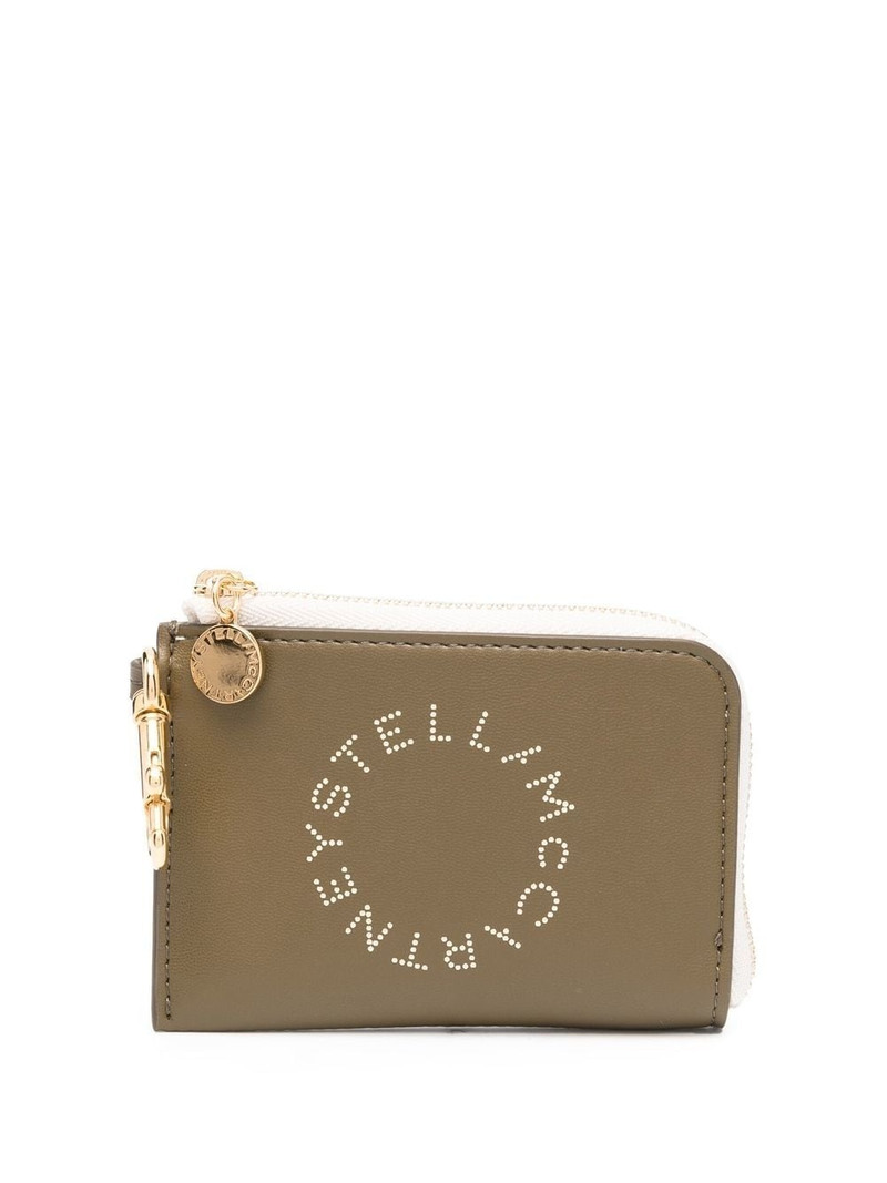 logo-print zip-fastening wallet 1