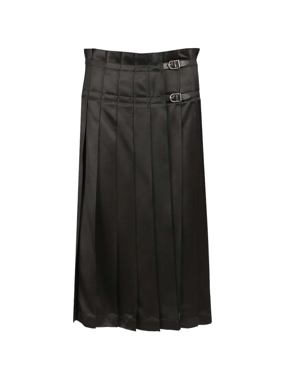 pleated buckle skirt - 1