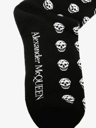 Alexander McQueen Men's Short Skull Socks in Black outlook