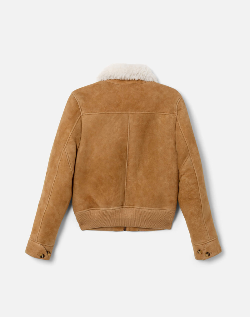 Shearling Bomber - Tobacco 2
