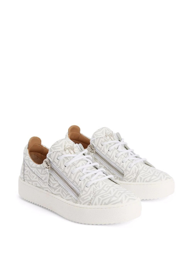 Giuseppe Zanotti Frankie monogram low-top sneakers outlook