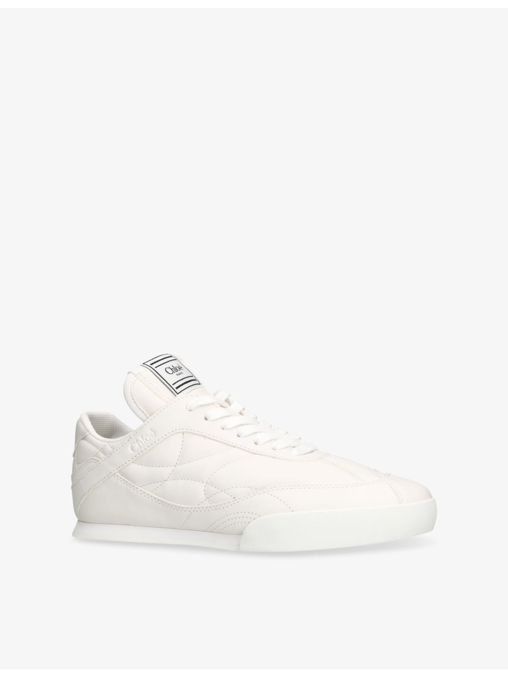 Kick Brand-Patch Leather Low-Top Trainers - 3
