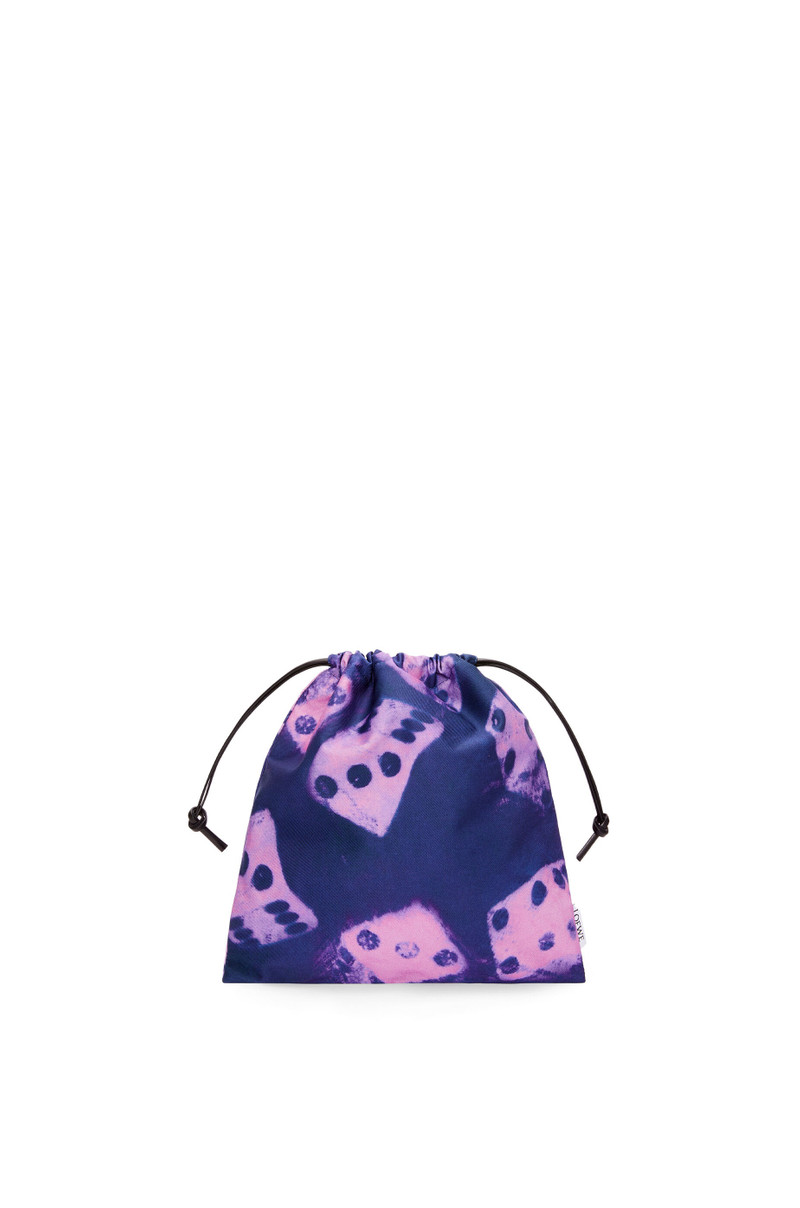 Small drawstring pouch in canvas 1