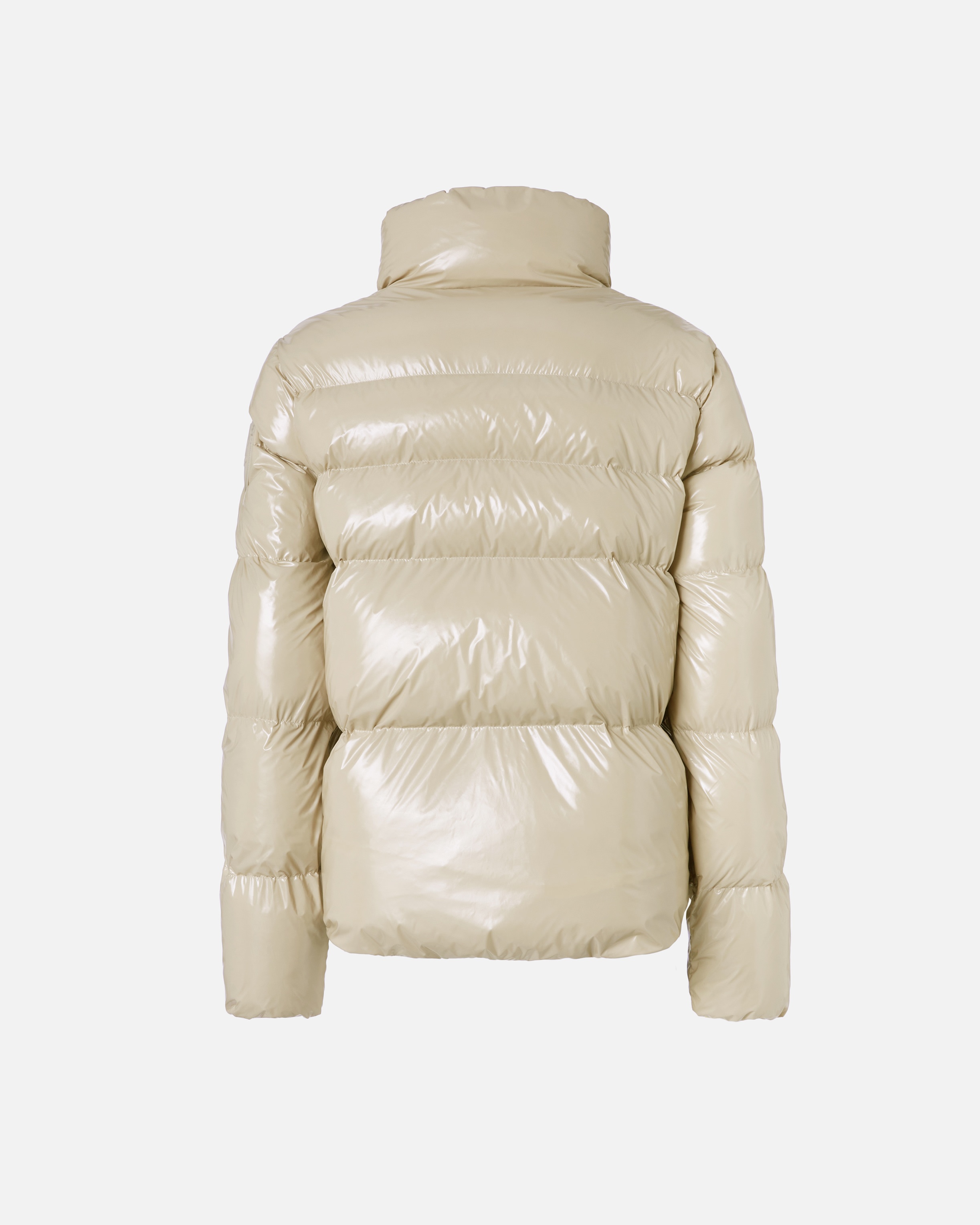PADDED CRYSTAL NYLON PEA JACKET - 6