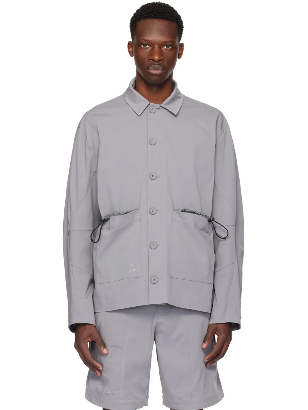 Gray Button Shirt - 1