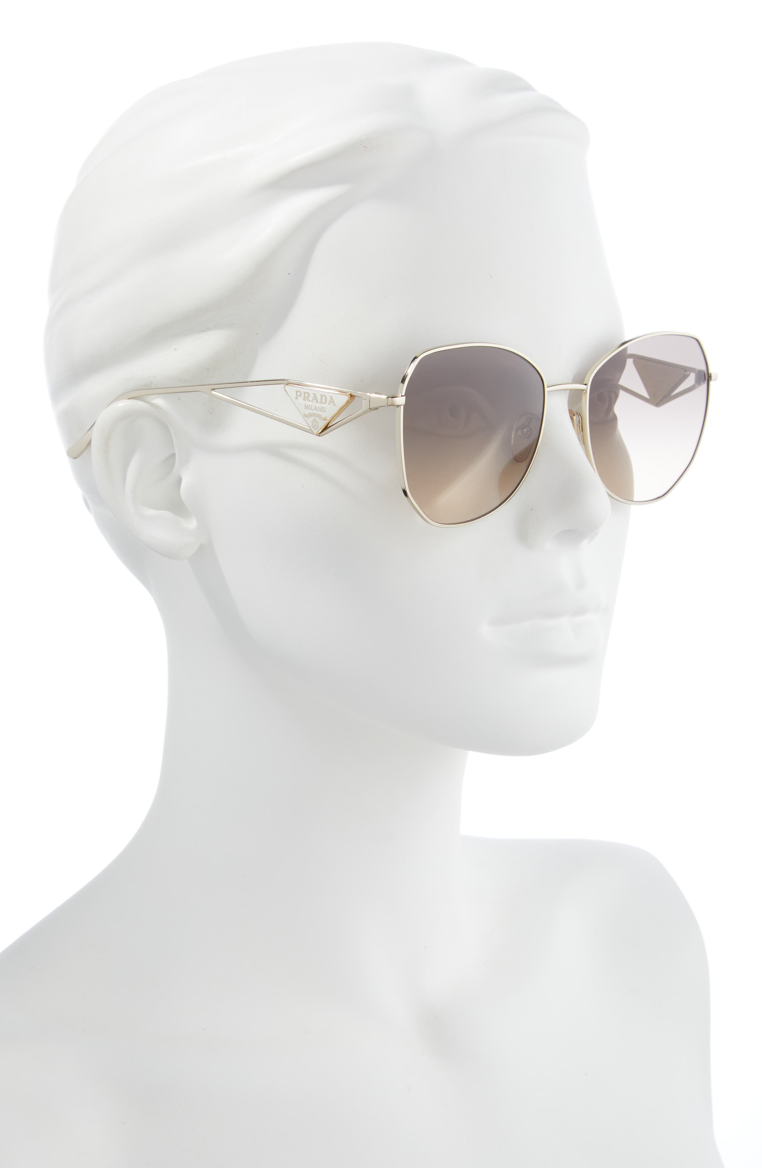 57mm Gradient Round Sunglasses - 3