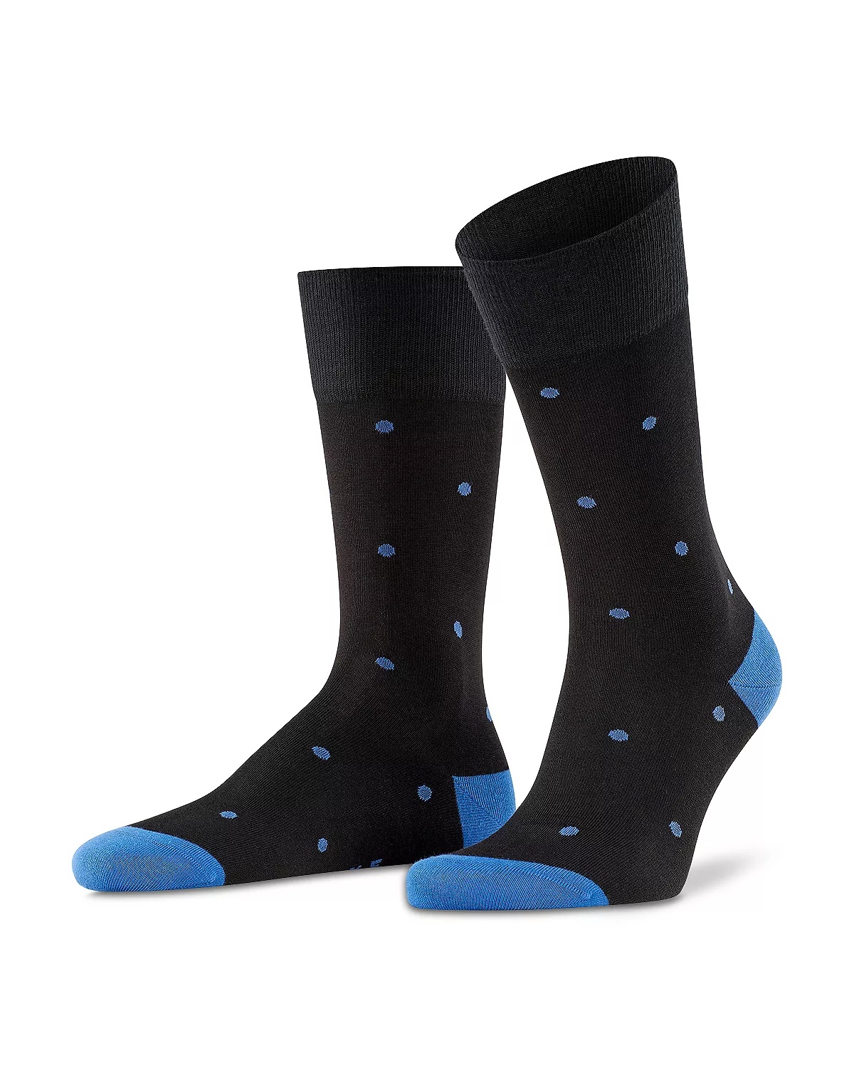 Mercerized Cotton & Nylon Dot Dress Socks - 2