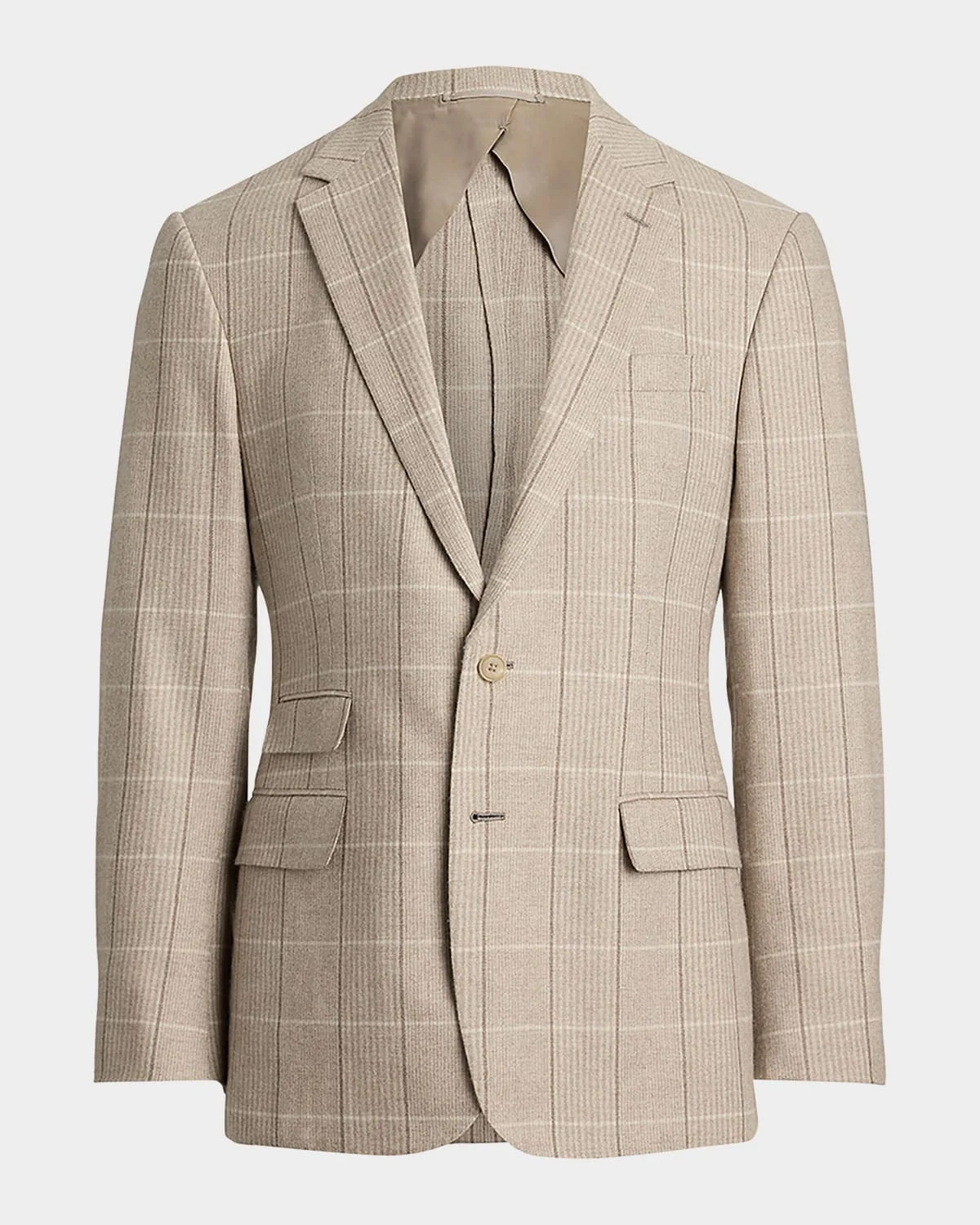 Men's Kent Wool, Silk, and Cashmere Check Sport Coat - 1