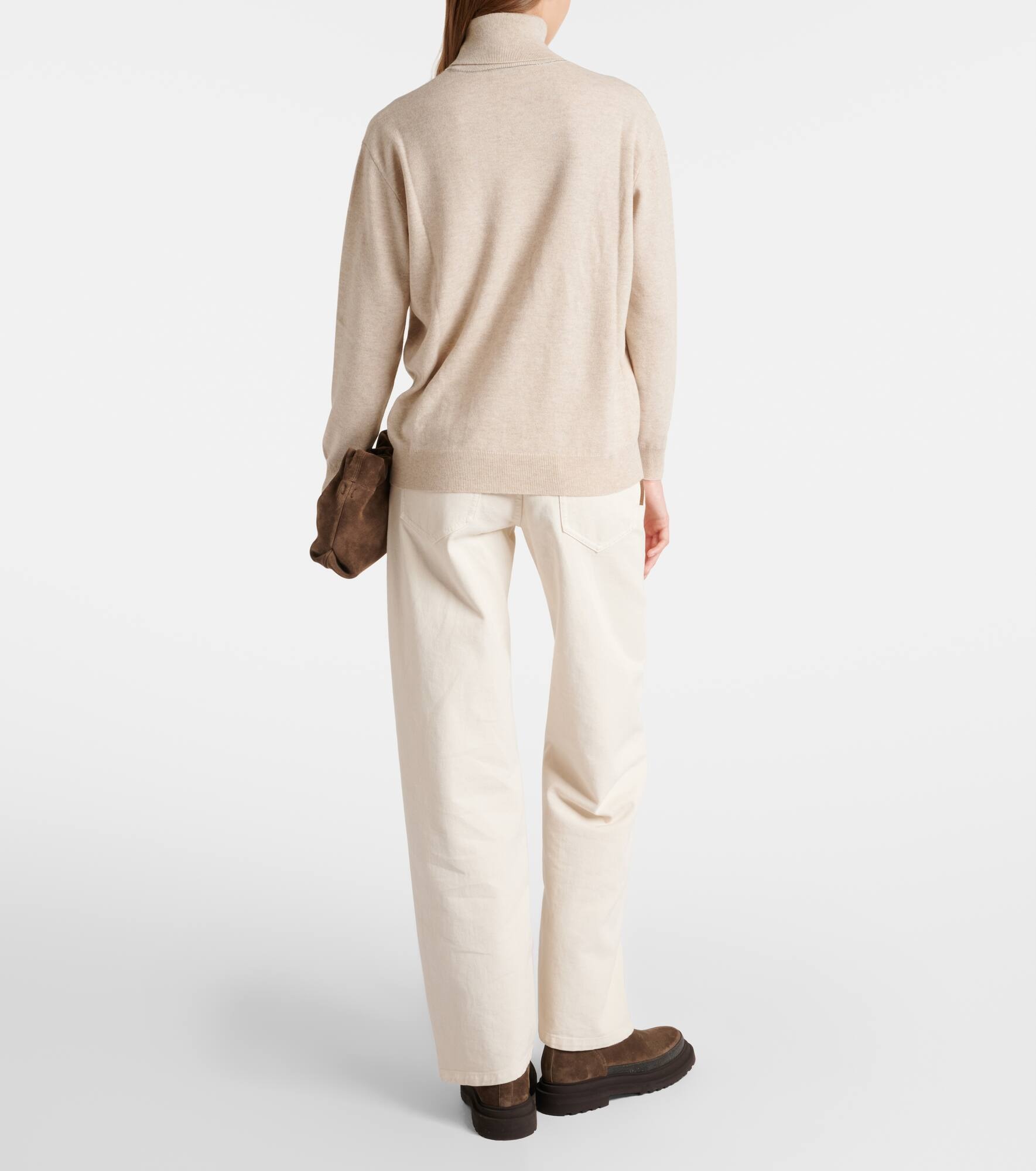 Monili cashmere turtleneck sweater - 3