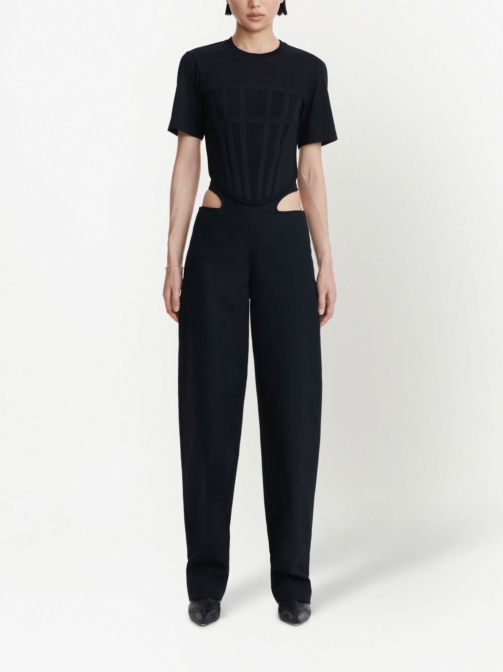 Y-Front buckle straight trousers - 2