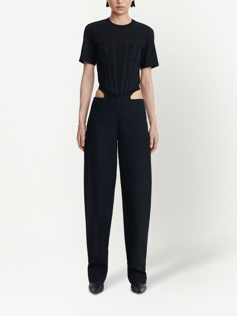 Dion Lee Y-Front buckle straight trousers outlook