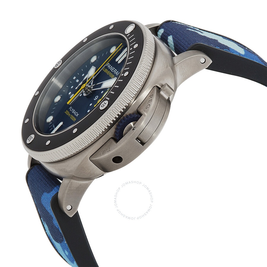 Panerai Submersible Chronograph Automatic Blue Dial Men's Watch PAM01291 - 2