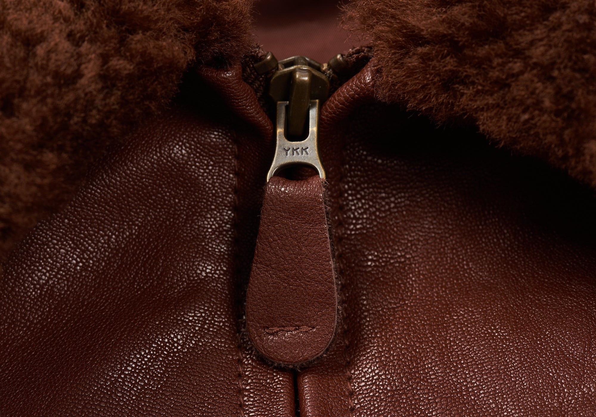 LEATHER FLIGHT JACKET BROWN - 6