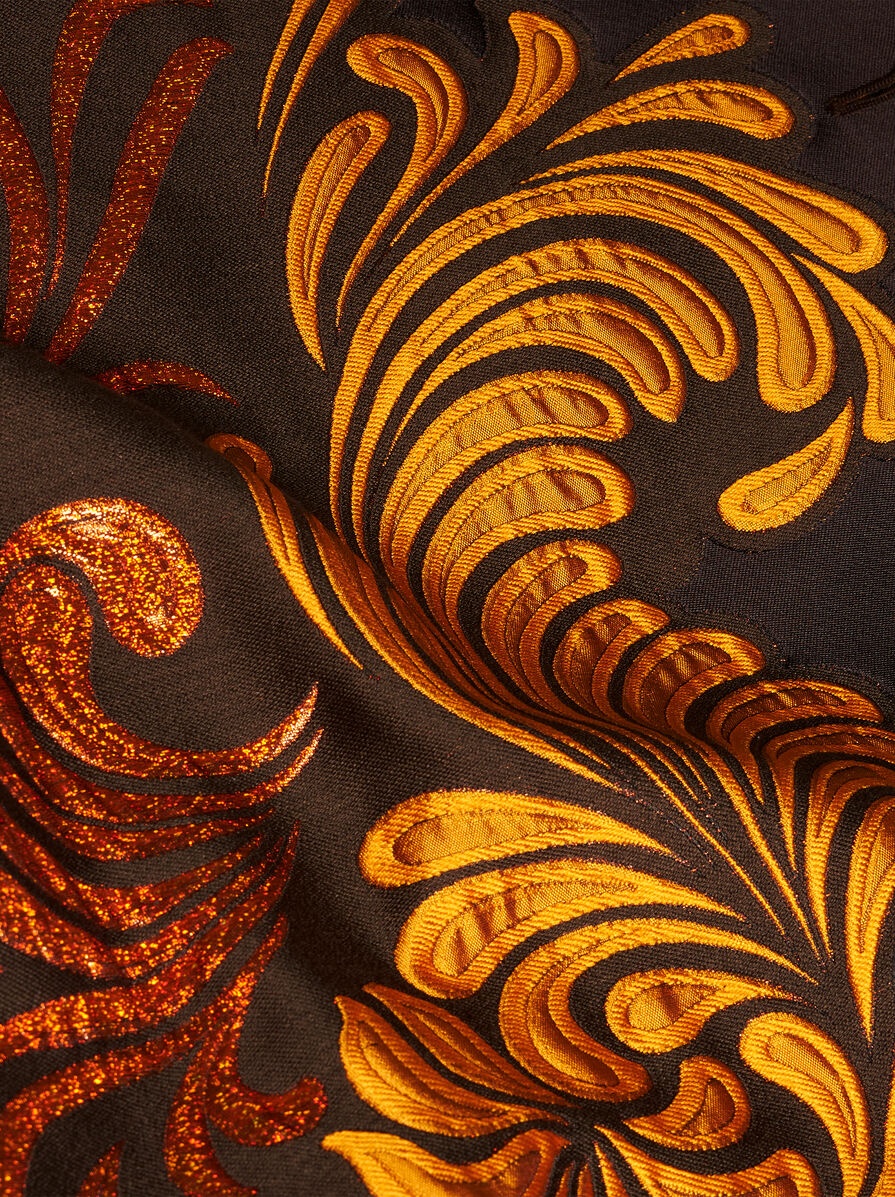 JACQUARD BROCADE SHIRT JACKET - 7