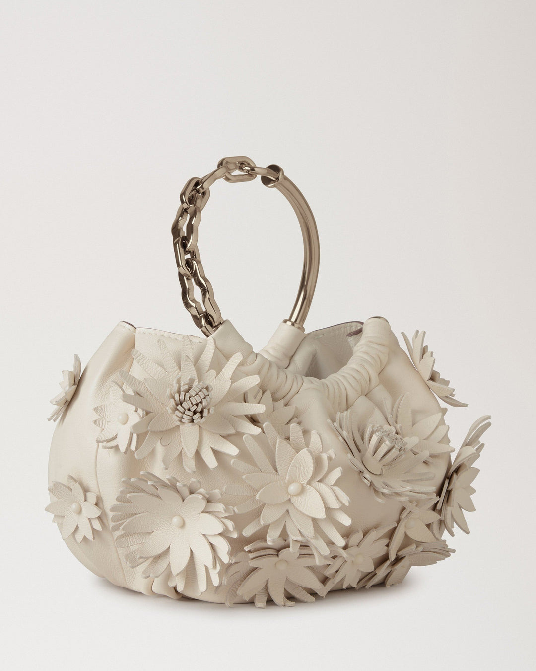 Pimlico Bracelet Bag Eggshell Buttery Nappa & Flowers - 4