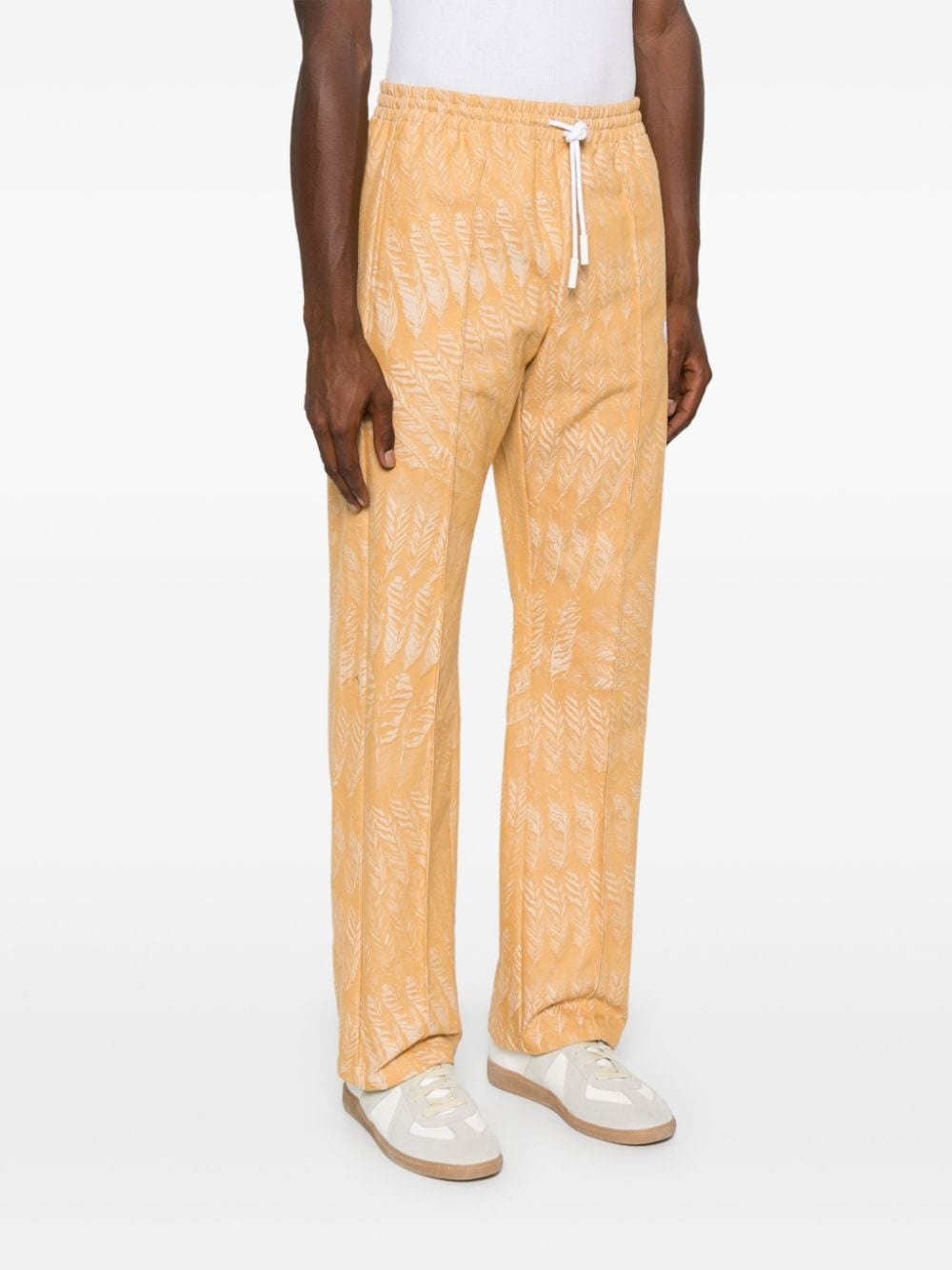 AOP Feather straight-leg trousers - 3