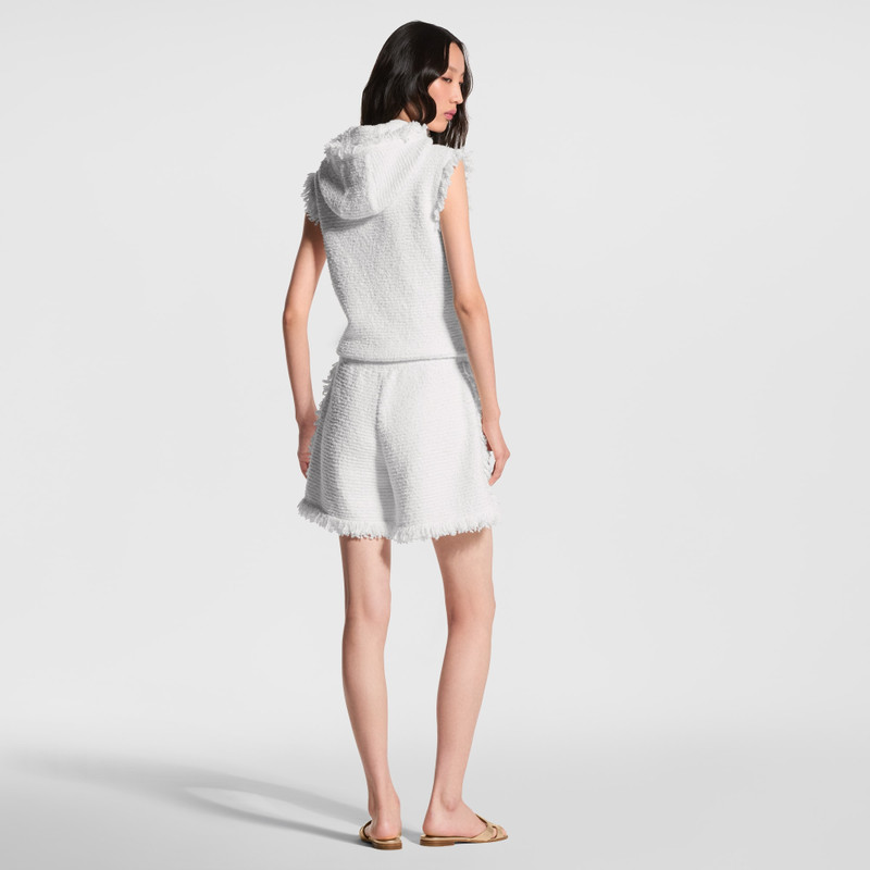 Fringe Hem Toweling Shorts 5