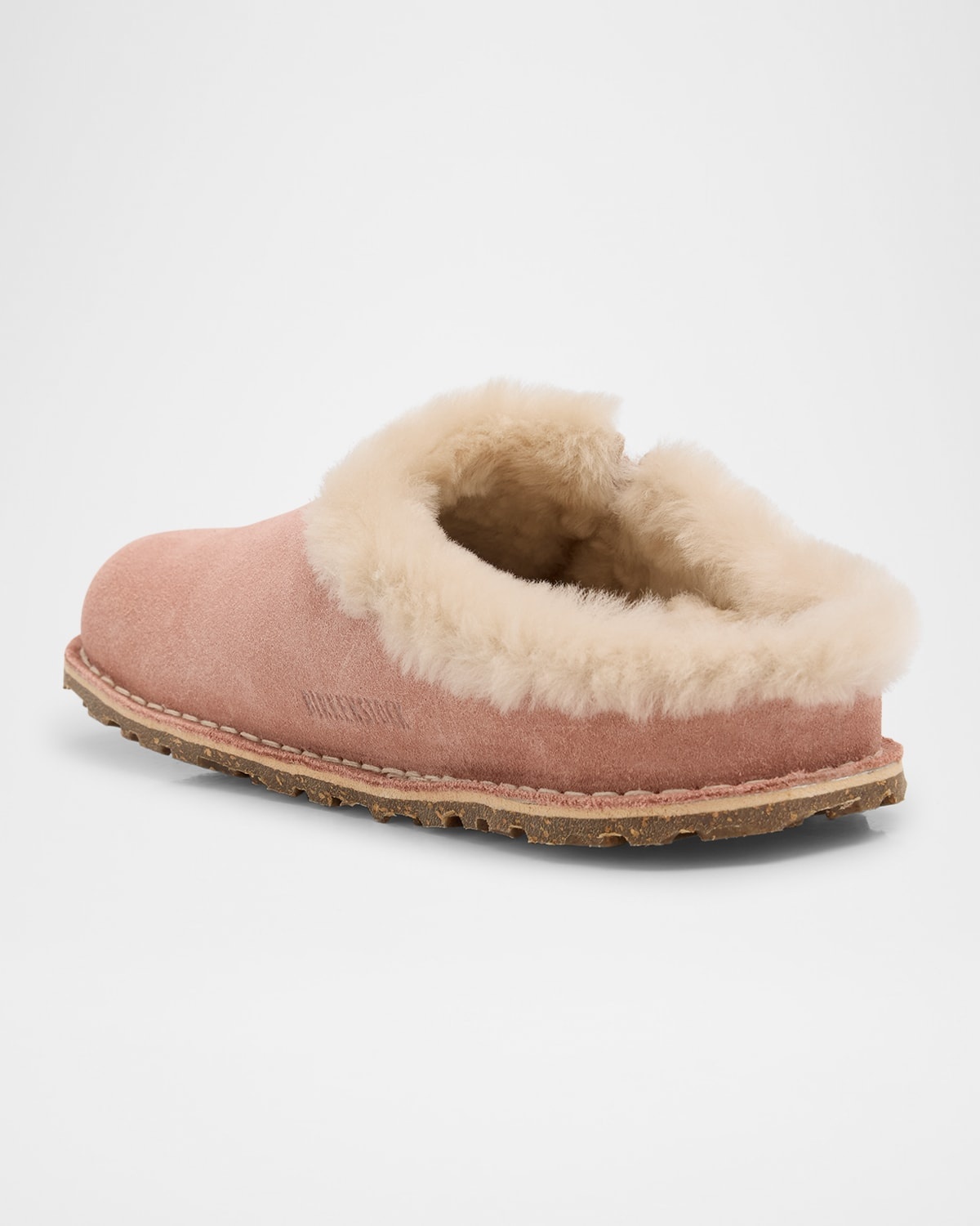 Zermatt Suede Shearling Slipper Mules - 2