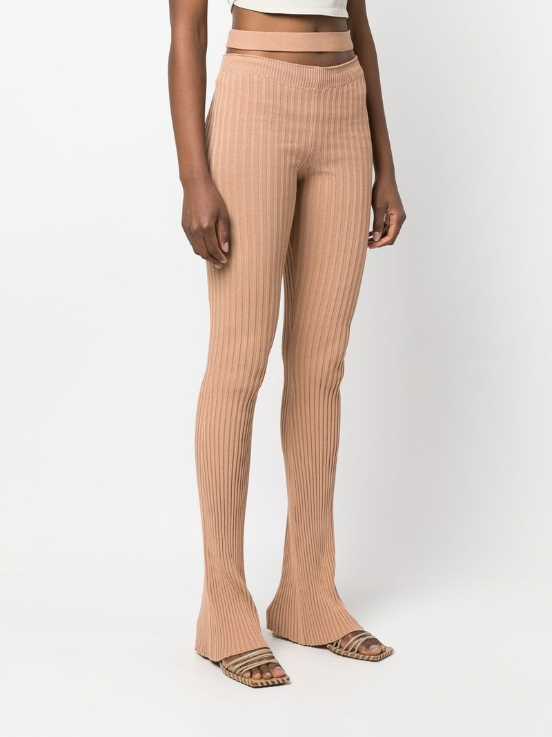 cut-out detail knit leggings 3