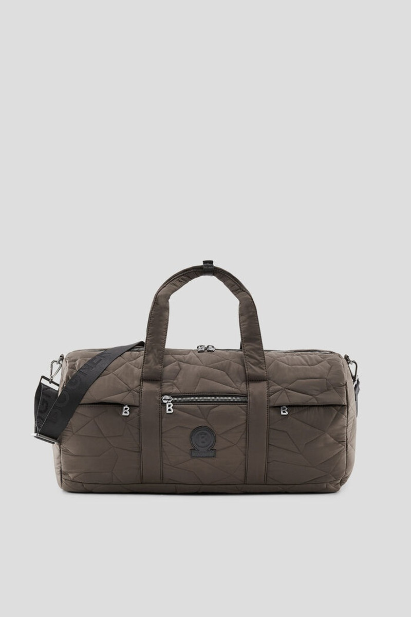 Lio Bavarian wool weekender bag in Khaki 1