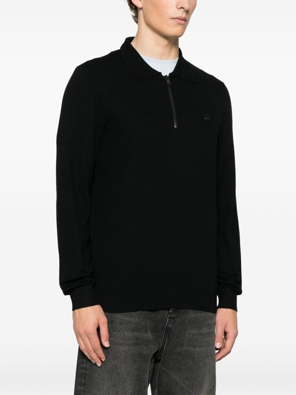 knitted polo shirt - 3
