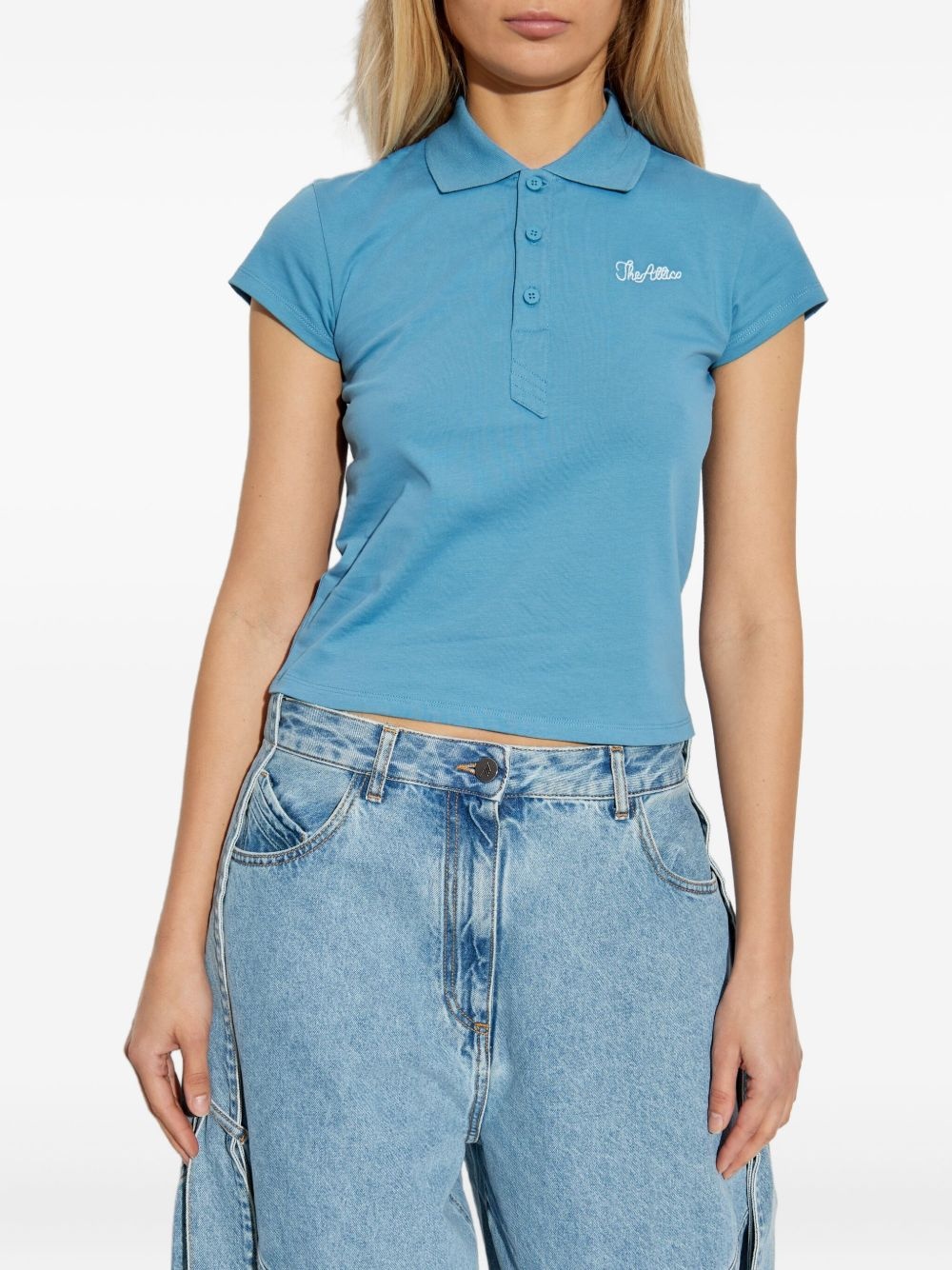 embroidered cotton polo shirt - 3