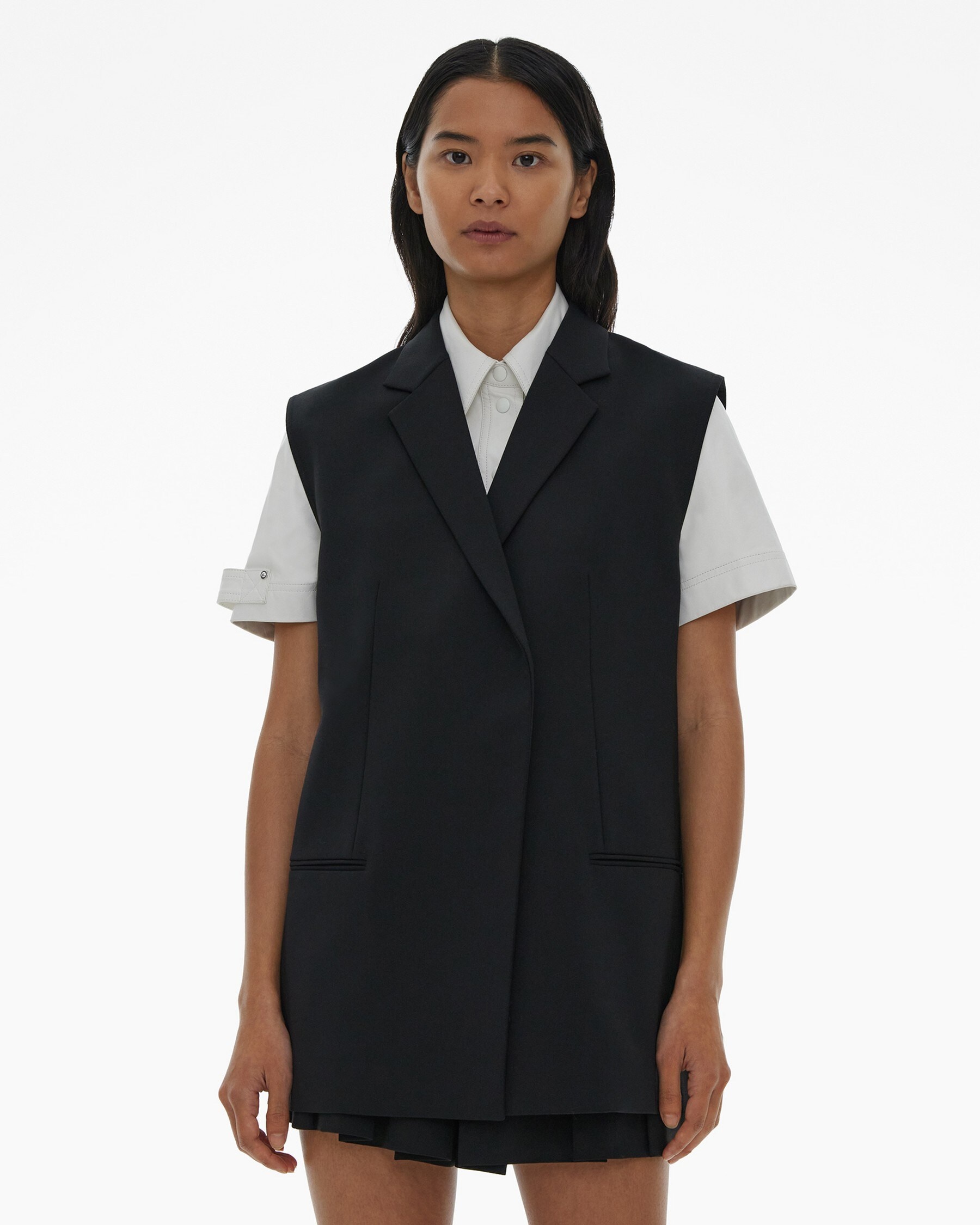 BELTED BLAZER VEST - 3