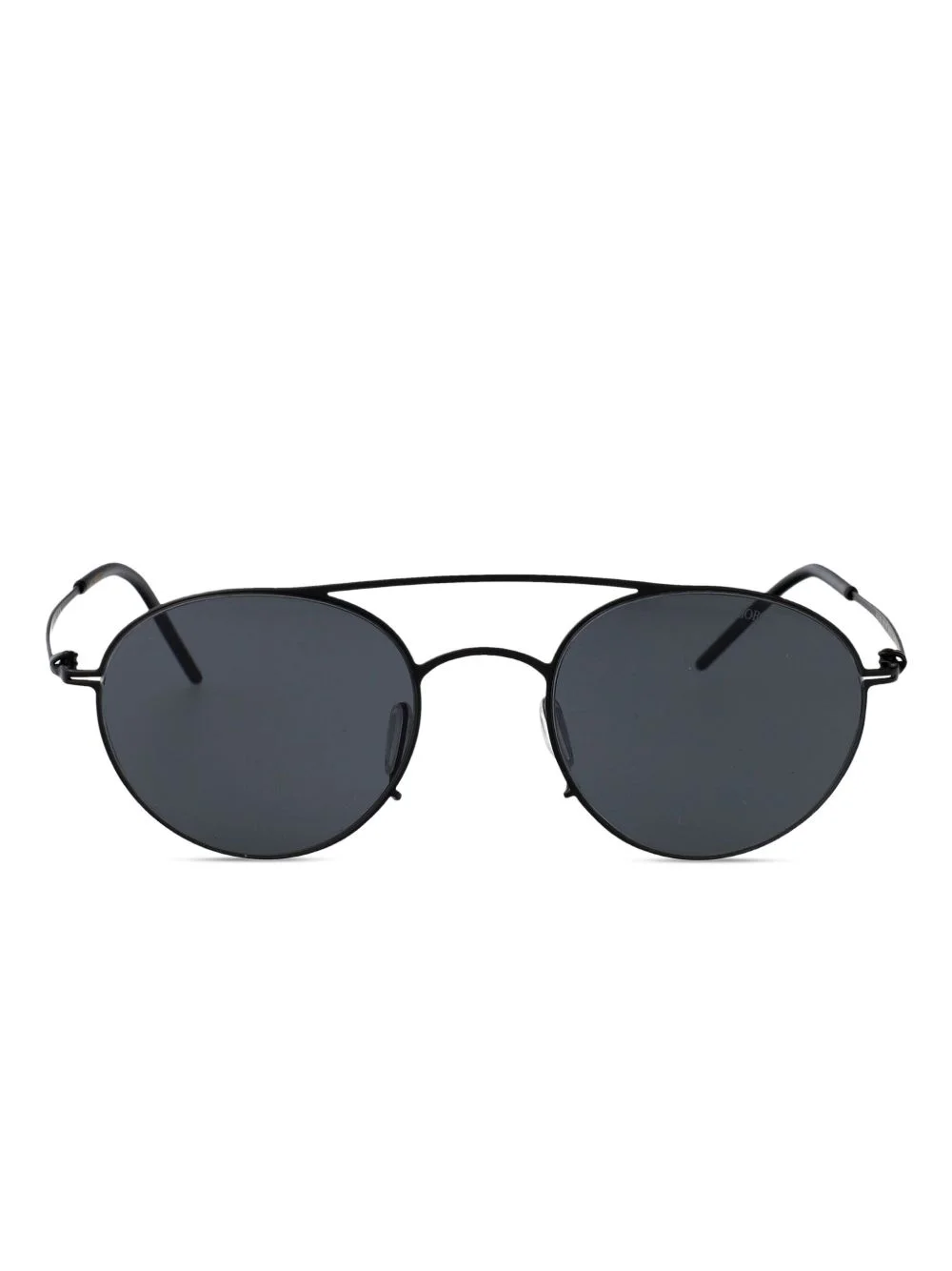 round-frame double-bridge sunglasses - 1